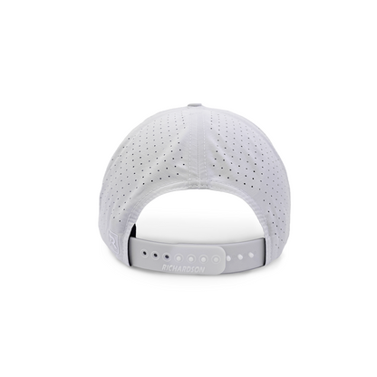 Adult Anthem Script Laser Perf Performance Rope Hat (White)